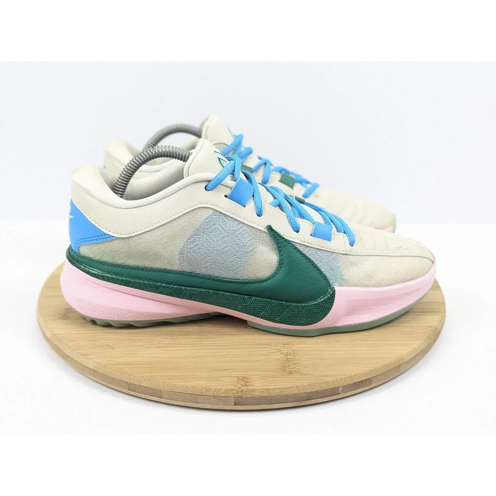 Nike‎ Mens 8 Giannis Immortality 3 Basketball Shoes White Green Pink Sneakers